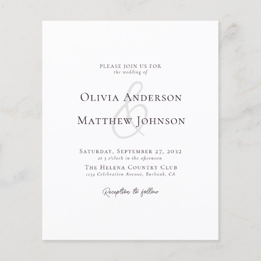 Minimalistischer QR-Code in einer Einladung zur Ho (Vorderseite)