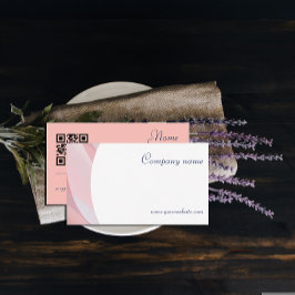 Minimalistischer QR-Code, leicht auf der Visitenka Visitenkarte