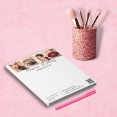 Minimalistischer qr Code-Make-up-Künstler 4 Foto w Notizblock