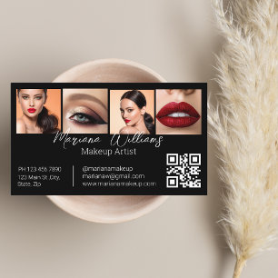 Minimalistischer qr Code Makeup Künstler 4 Fotos s Visitenkarte