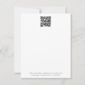 Minimalistischer QR-Code Mitteilungskarte (Vorderseite)