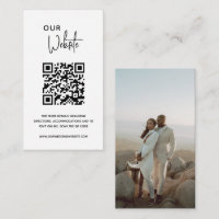 Minimalistischer QR-Code Moderne Hochzeit
