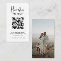 Minimalistischer QR-Code Moderne Hochzeit