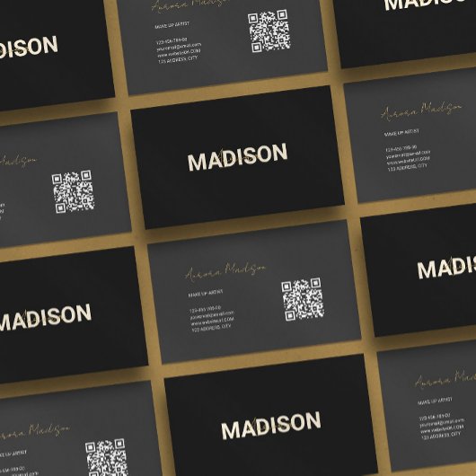 Minimalistischer QR-Code Moderne Visitenkarte