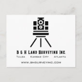 Minimalistischer QR-Code Postkarte (Vorderseite)