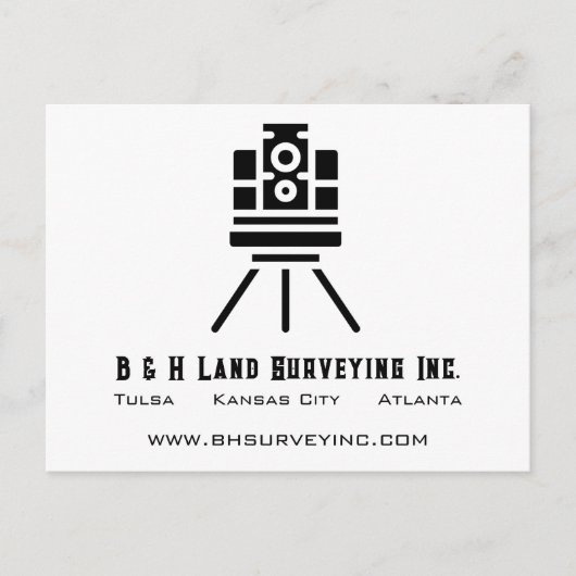 Minimalistischer QR-Code Postkarte (Vorderseite)