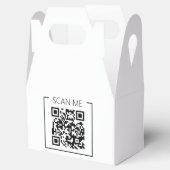 Minimalistischer QR-Code-Prüfung Geschenkschachtel (Geöffnet)