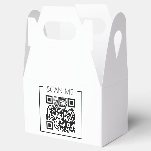 Minimalistischer QR-Code-Prüfung Geschenkschachtel (Geöffnet)