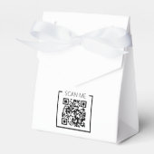 Minimalistischer QR-Code-Prüfung Geschenkschachtel (Vorderseite)