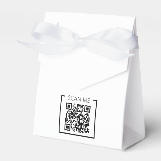 Minimalistischer QR-Code-Prüfung Geschenkschachtel (Vorderseite)