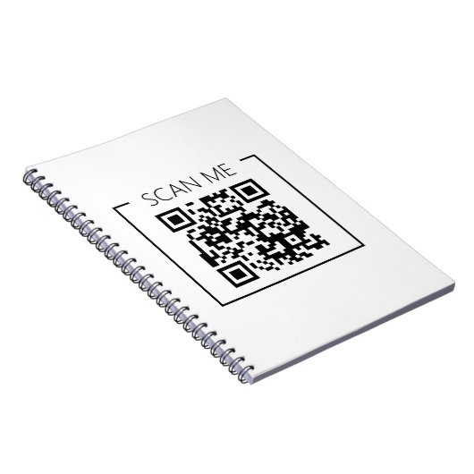 Minimalistischer QR-Code-Prüfung Notizblock (Rechte Seite)