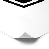 Minimalistischer QR-Code-Prüfung Poster (Ecke)