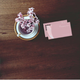 Minimalistischer QR-Code Rosa Korallenpfleger Visi Visitenkarte