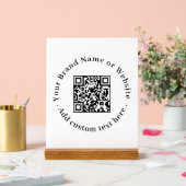 Minimalistischer QR-Code | Saubere, kundenspezifis Acrylschild (Hochzeit)