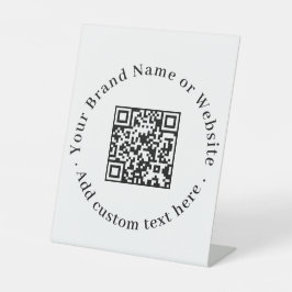 Minimalistischer QR-Code | Sauberes benutzerdefini Sockelschild