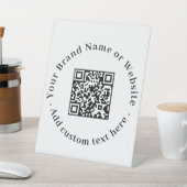 Minimalistischer QR-Code | Sauberes benutzerdefini Sockelschild (In SItu)