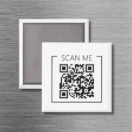 Minimalistischer QR-Code-Scan-Me-Geschäft Magnet