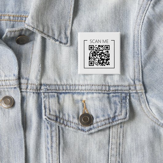 Minimalistischer QR-Code-Scan-Me-Geschäftsbutton Button (Beispiel)