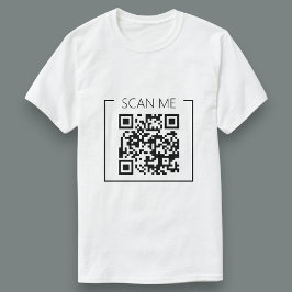 Minimalistischer QR-Code-Scan-Me-Geschäftsstyle T-Shirt