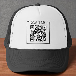 Minimalistischer QR-Code-Scan-Me-Gewerbe Truckerkappe