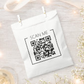 Minimalistischer QR-Code Scanne Mich Geschäft Geschenktütchen (Ausgeschnitten)