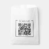 Minimalistischer QR-Code Scanne Mich Geschäft Geschenktütchen (Vorderseite)
