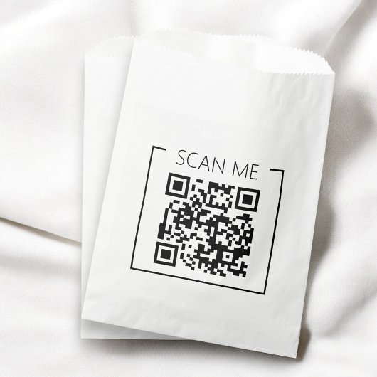 Minimalistischer QR-Code Scanne Mich Geschäft Geschenktütchen
