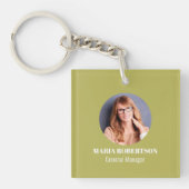 Minimalistischer QR-Code Schlüsselanhänger (Vorderseite)