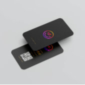 Minimalistischer QR-Code Sozial Beruflich Visitenkarte