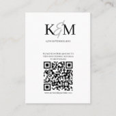 Minimalistischer QR-Code UAWG Online-Verschlüsselu Visitenkarte (Vorderseite)