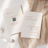 Minimalistischer QR-Code-UAWG von Boho Einladung