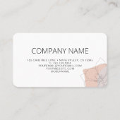 Minimalistischer QR Code Verbindung mit uns Visitenkarte (Rückseite)