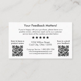 Minimalistischer QR-Code Vielen Dank Einlegen der  Visitenkarte