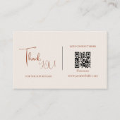 Minimalistischer QR-Code Vielen Dank für den Karte (Vorderseite)