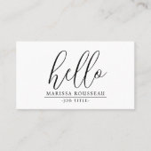 Minimalistischer QR-Code Visitenkarte (Vorderseite)