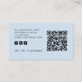 Minimalistischer QR-Code Visitenkarte (Rückseite)