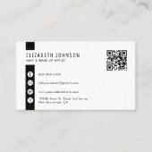 Minimalistischer QR-Code Visitenkarte (Vorderseite)