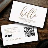 Minimalistischer QR-Code Visitenkarte