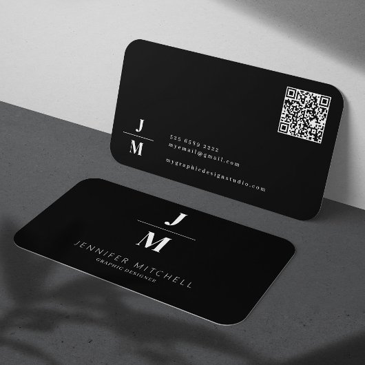 Minimalistischer QR-Code Visitenkarte
