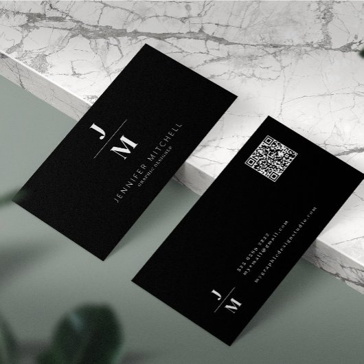 Minimalistischer QR-Code Visitenkarte