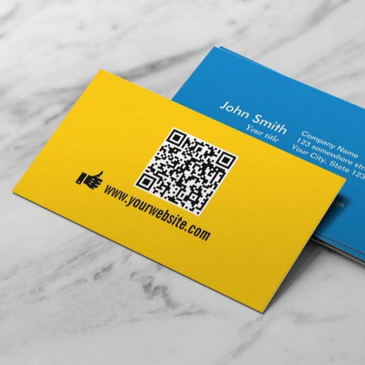 Minimalistischer QR-Code Visitenkarte