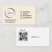 Minimalistischer QR-Code Visitenkarte (Vorne/Hinten)