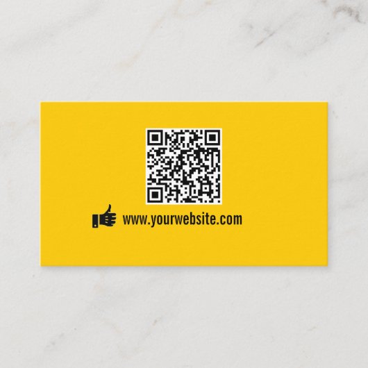 Minimalistischer QR-Code Visitenkarte (Vorderseite)