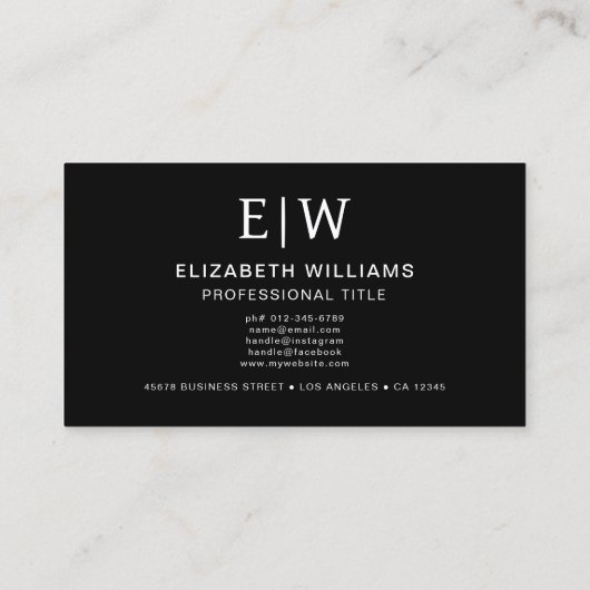 Minimalistischer QR-Code Visitenkarte (Rückseite)