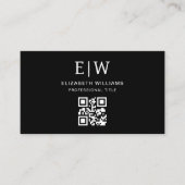 Minimalistischer QR-Code Visitenkarte (Vorderseite)