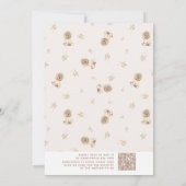 Minimalistischer QR-Code vor dem Abwarten neutrale Einladung (Rückseite)