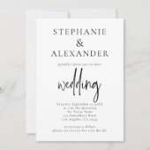 Minimalistischer QR-Code zum Hochgeben einer belie Einladung (Vorderseite)