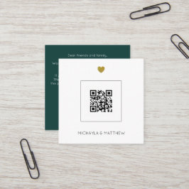 Minimalistischer QR-Kodex Einladung zur Grünen Hoc