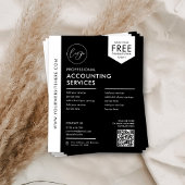 Minimalistischer QR-Kodex für moderne Unternehmen Flyer