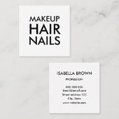 Minimalistischer Quadratische Visitenkarte (Vorne/Hinten)